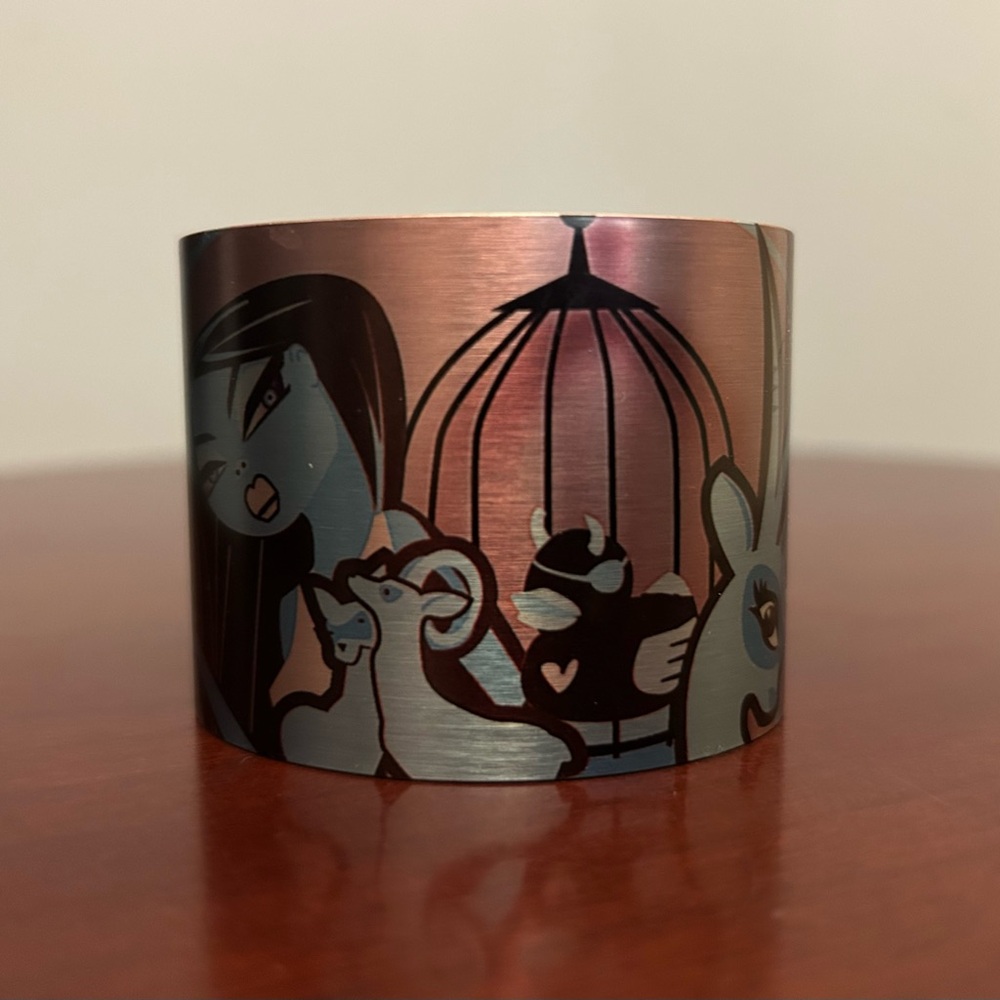 Beluxe Tattooed Steel Cuff